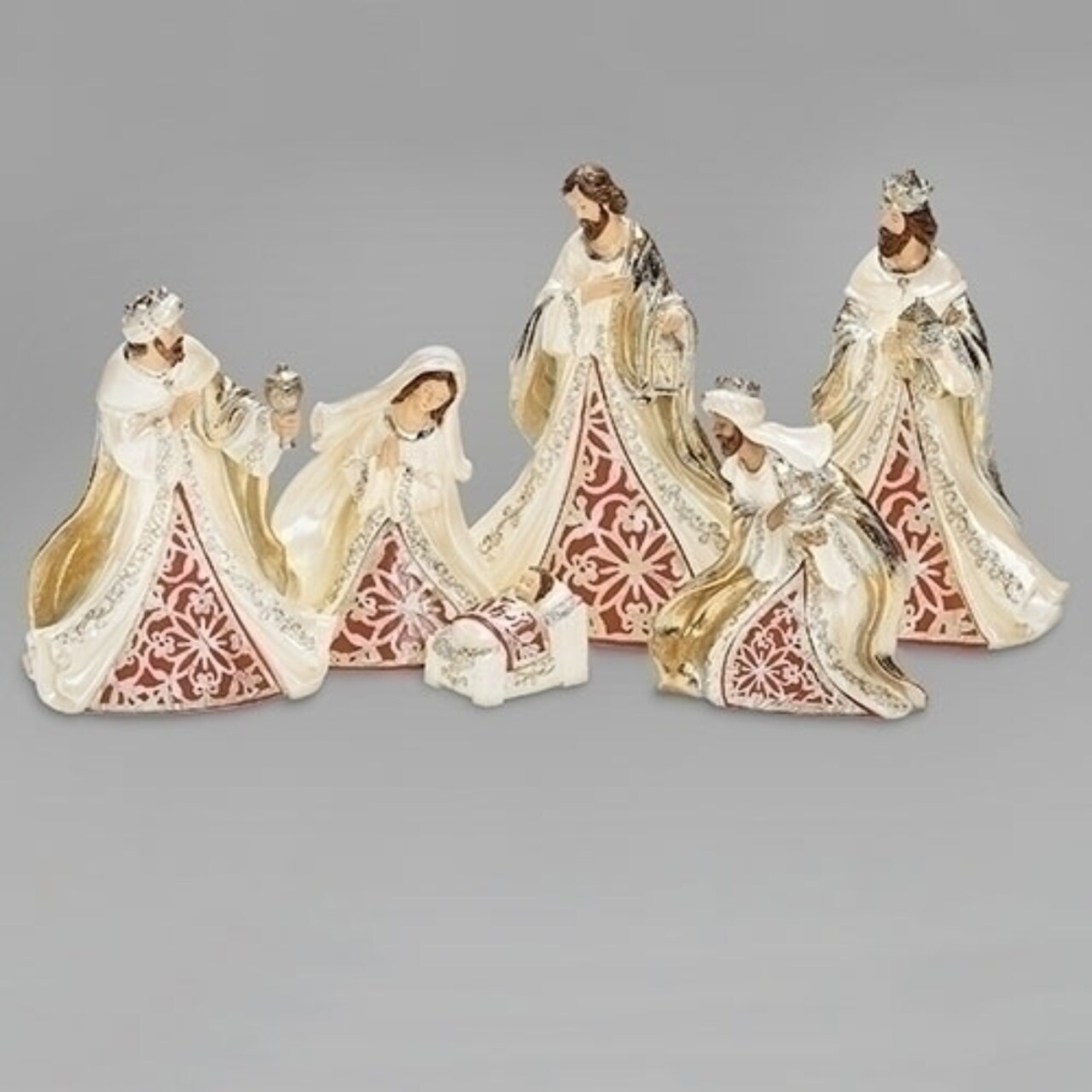 Roman 6-Piece Nativity Figurines Christmas Tabletop Decors 6.75&#x22;